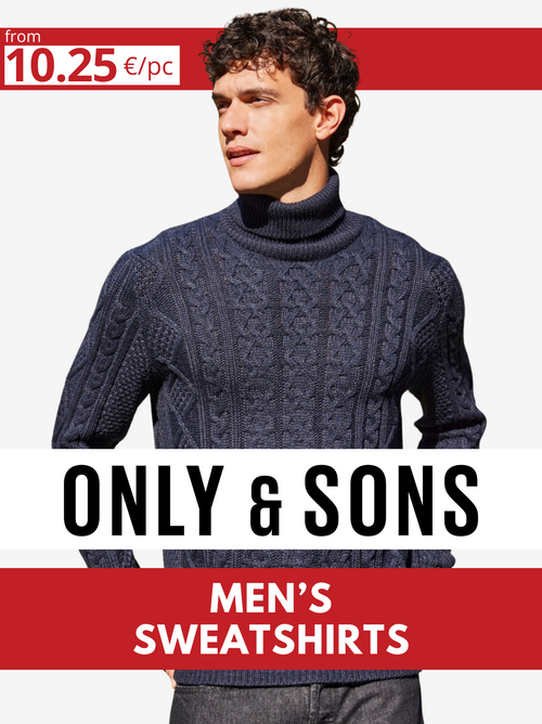 ONLY & SONS men's sweatshirt lot