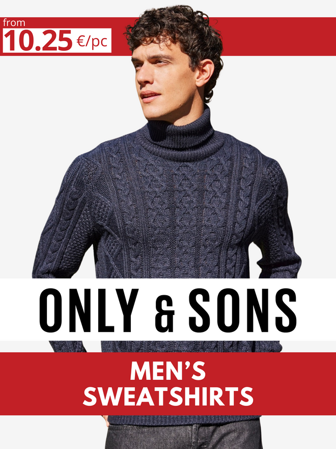 ONLY & SONS men's sweatshirt lot