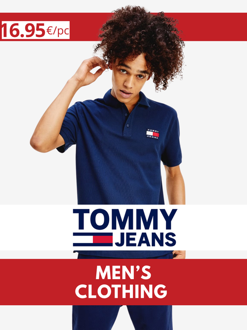 TOMMY JEANS men's polo shirt lot